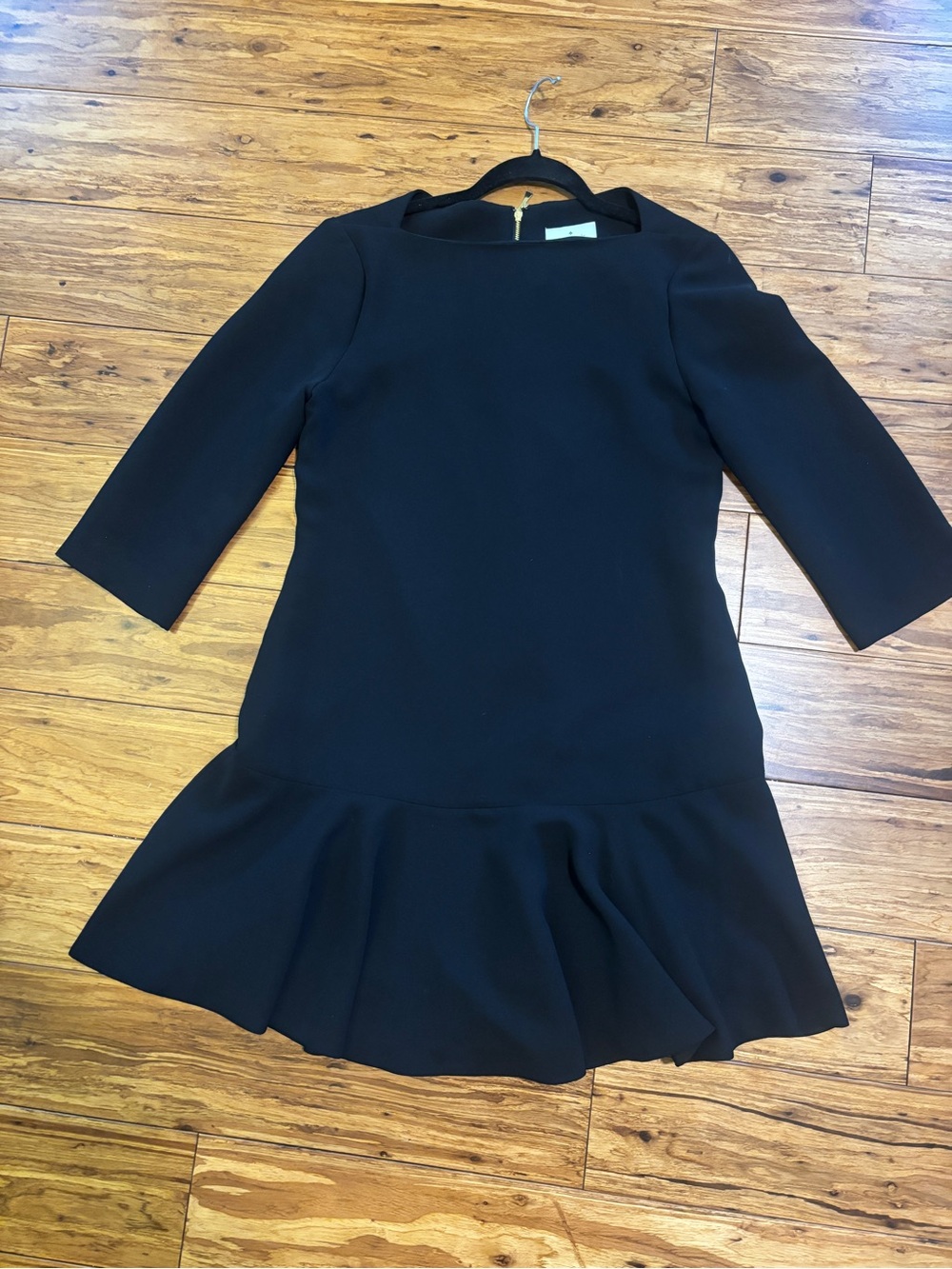 Kate Spade Women’s Black Ruffle-Hem Dress - size 4